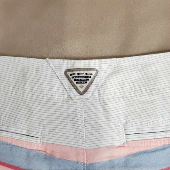 Columbia PFG Striped Shorts Size 4 - Picture 3 of 5